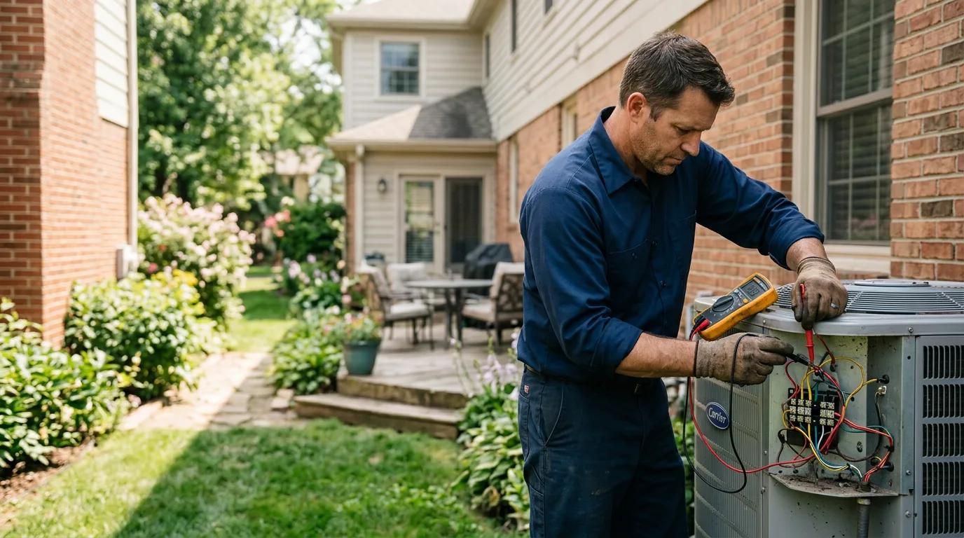 HVAC technician working near Mcintosh, MN